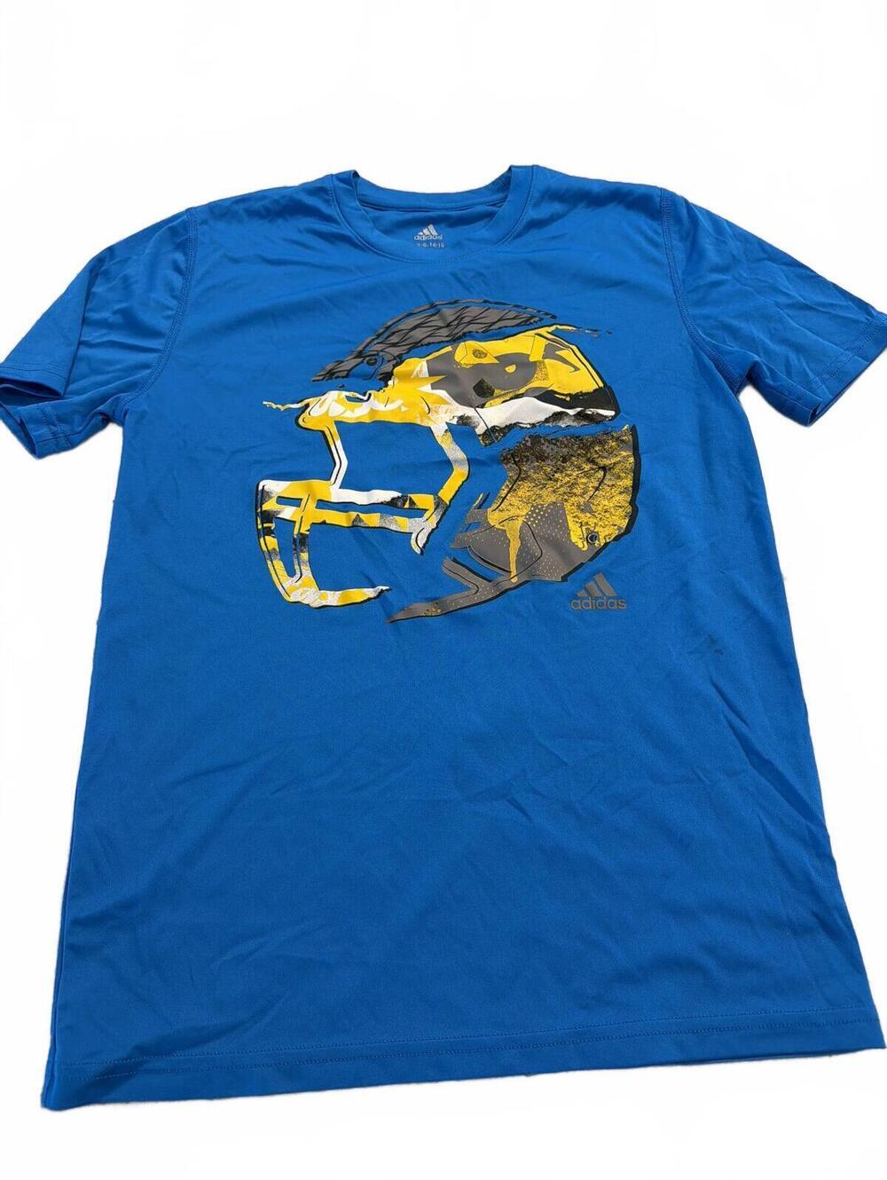 Adidas Boys Large Blue Graphic T-Shirt